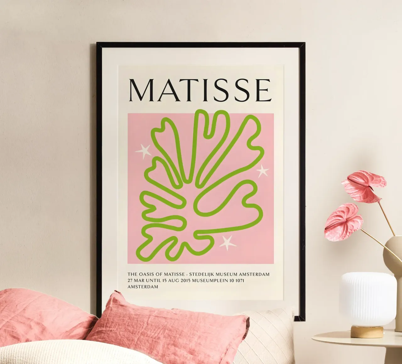 Matisse Oasis - Groen Botanisch Uitgesneden Abstracte Print poster van homdeco