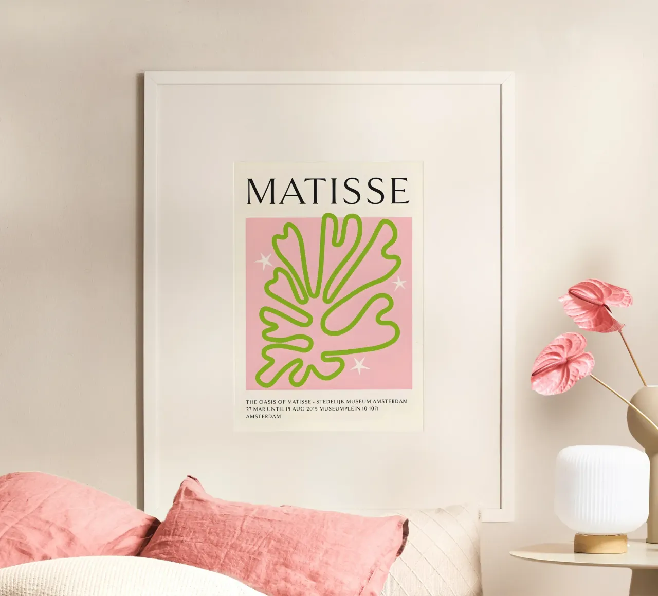 Matisse Oasis - Groen Botanisch Uitgesneden Abstracte Print poster van homdeco