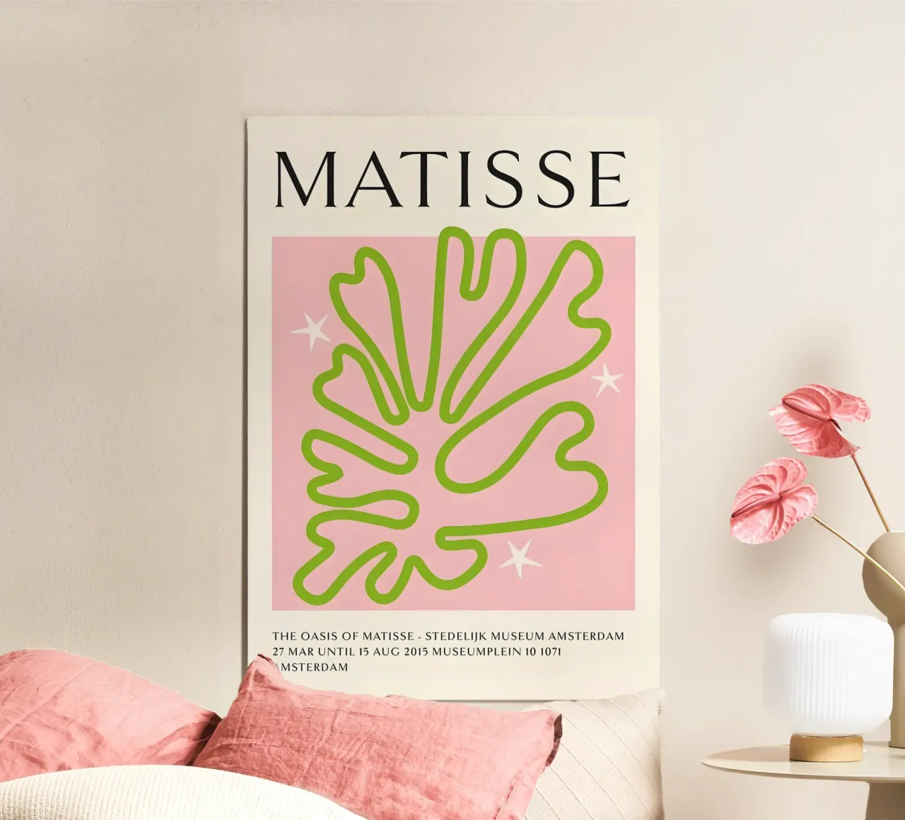 Matisse Oasis - Groen Botanisch Uitgesneden Abstracte Print poster van homdeco