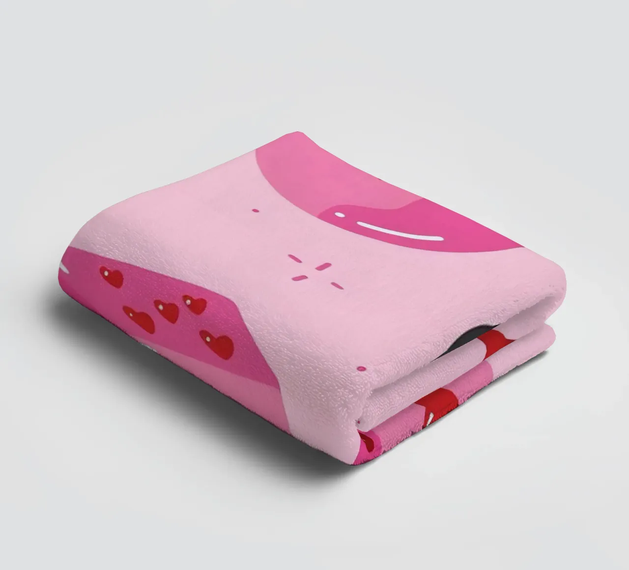 Retro Pop Art Vibes - Lips, 8 Ball & Heart Dice Print towel by homdeco