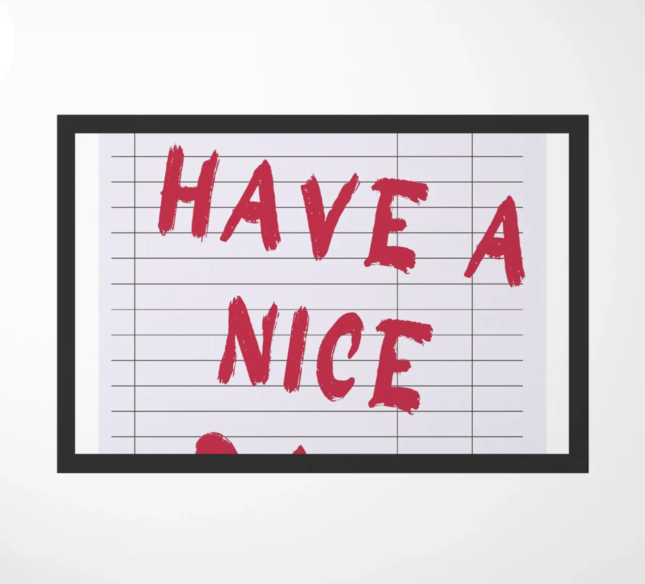 "Have a Nice Day" Guest Check - Retro Diner Pop Art felpudo de homdeco