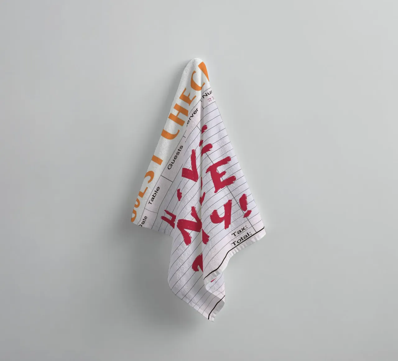 Chèque d'invité "Have a Nice Day" - Retro Diner Pop Art serviette de bain de homdeco