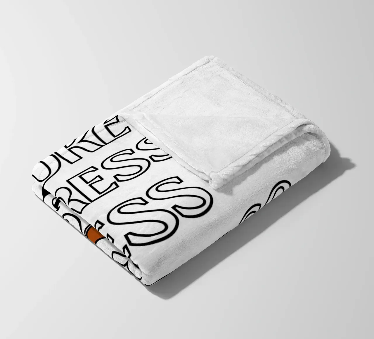 More Espresso Less Depresso - Funny Coffee Art Print coperta in pile da homdeco