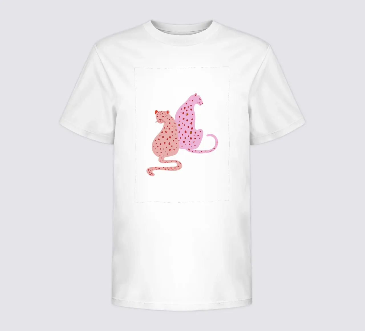 Pink Leopard Duo - Abstract Pop Art Print kids t-shirt by homdeco