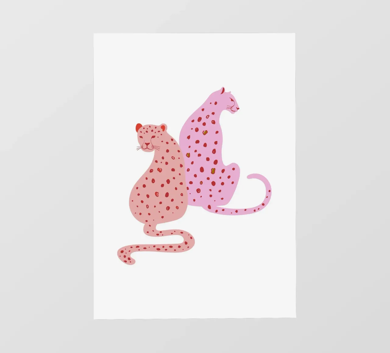 Pink Leopard Duo - Abstract Pop Art Print pvc cover by homdeco