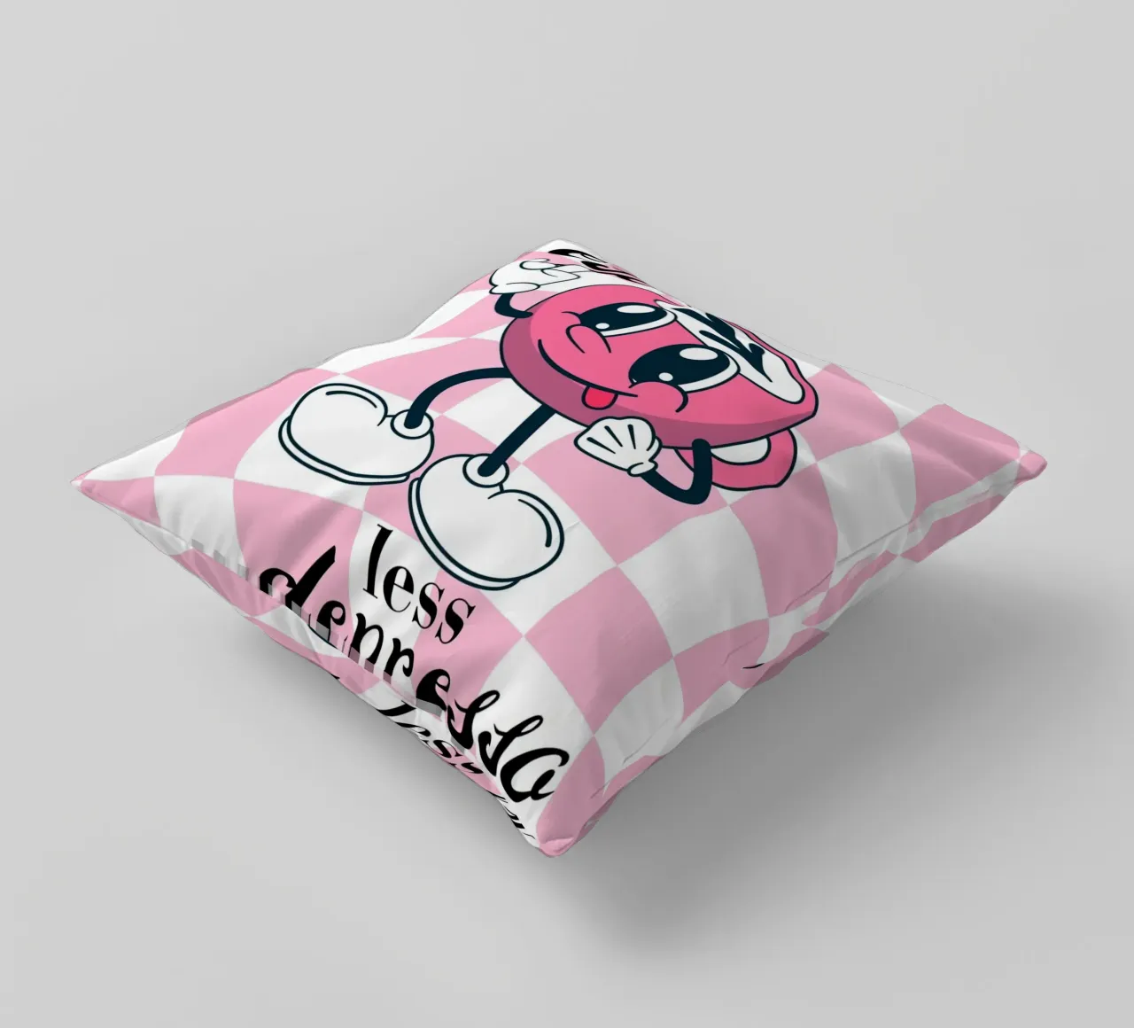 "More Espresso Less Depresso" - Retro Coffee Print cuscino da homdeco