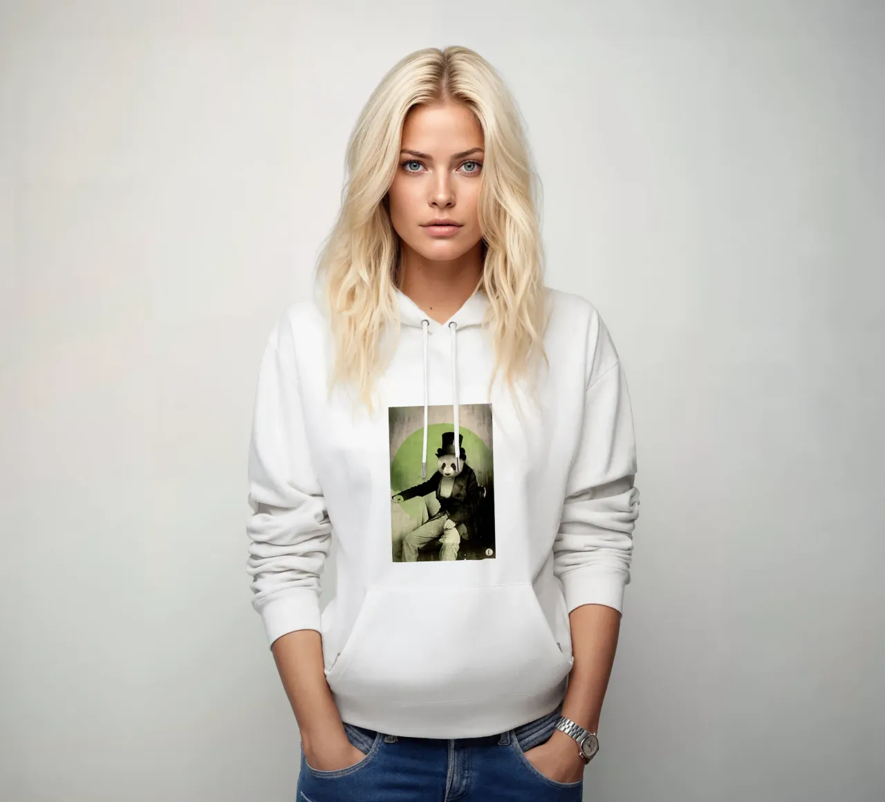 Proper Panda felpa con cappuccio da Chase Kunz