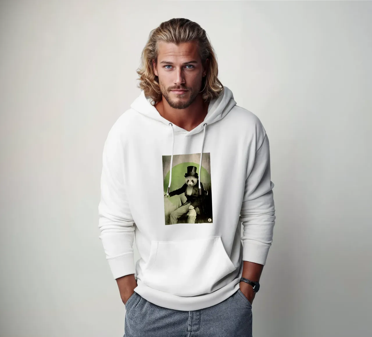 Proper Panda felpa con cappuccio da Chase Kunz