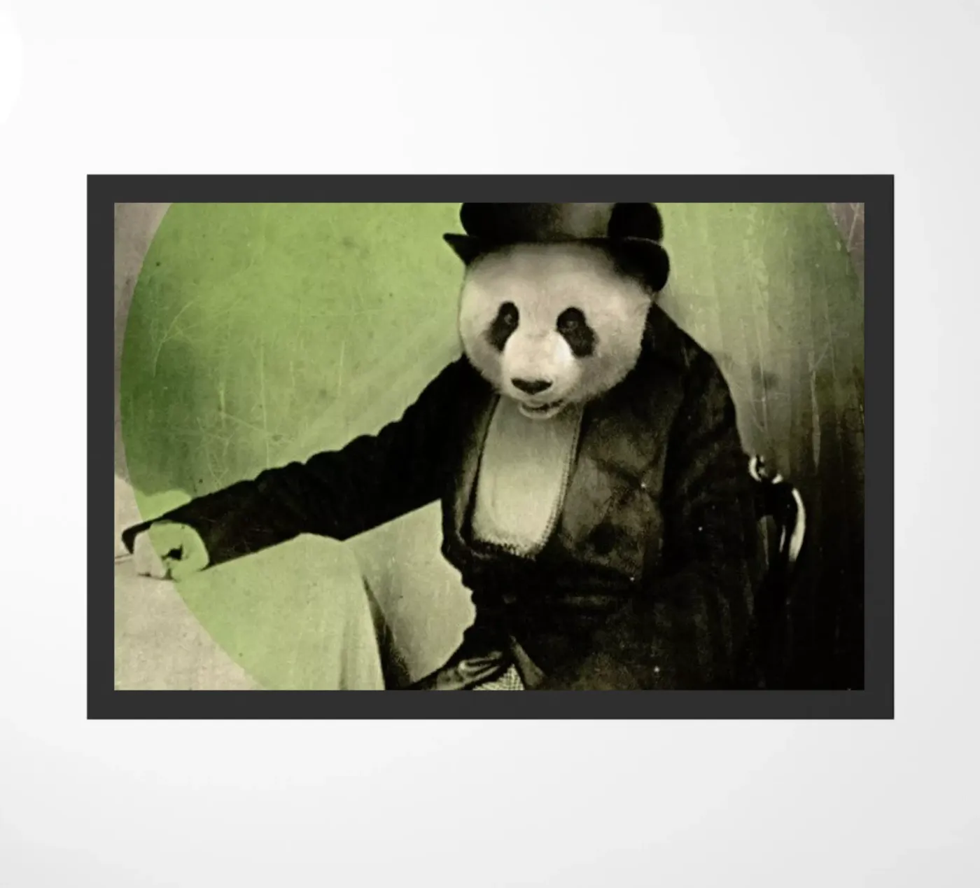 Proper Panda doormat by Chase Kunz