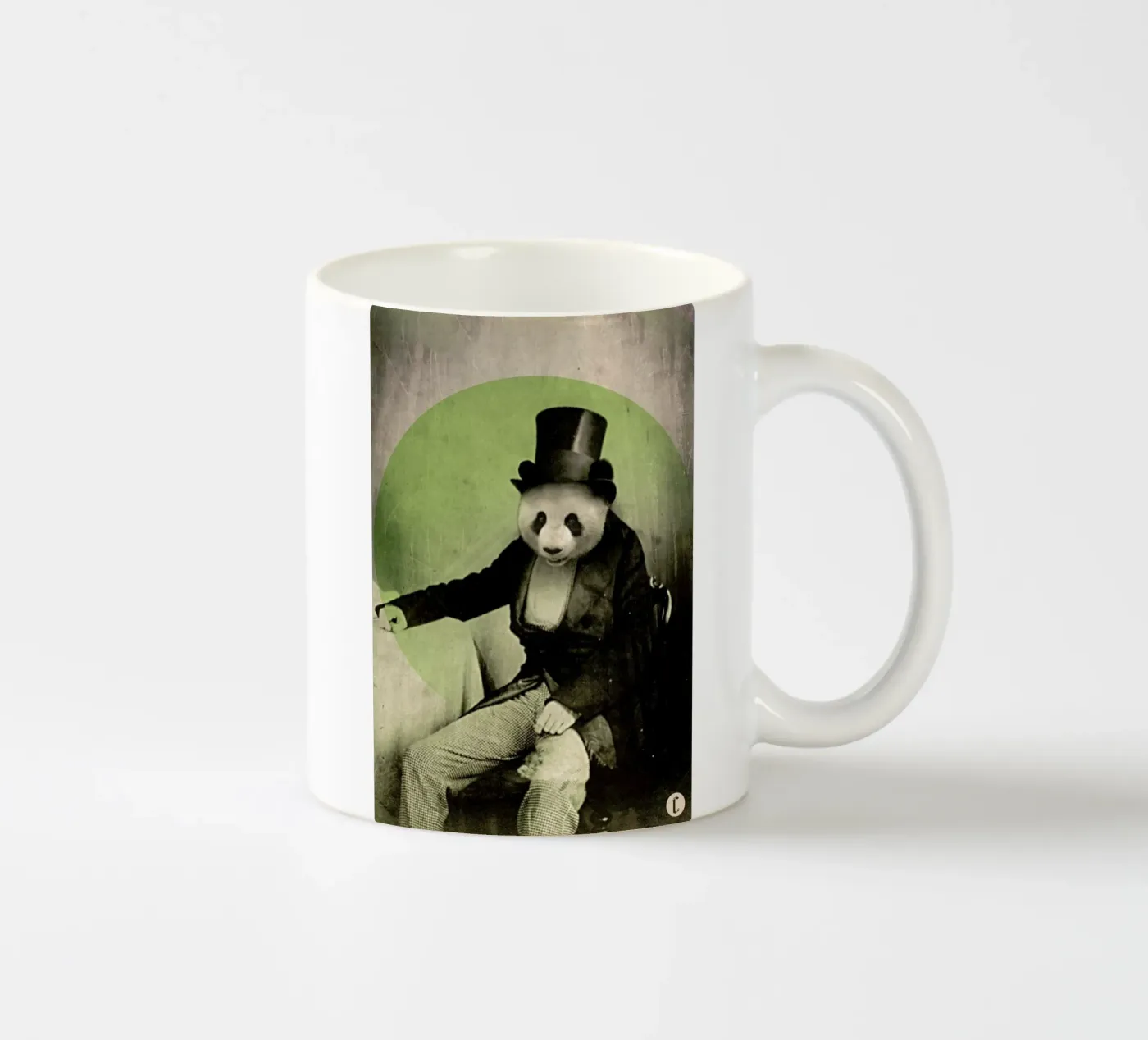 Proper Panda ceramic mug by Chase Kunz