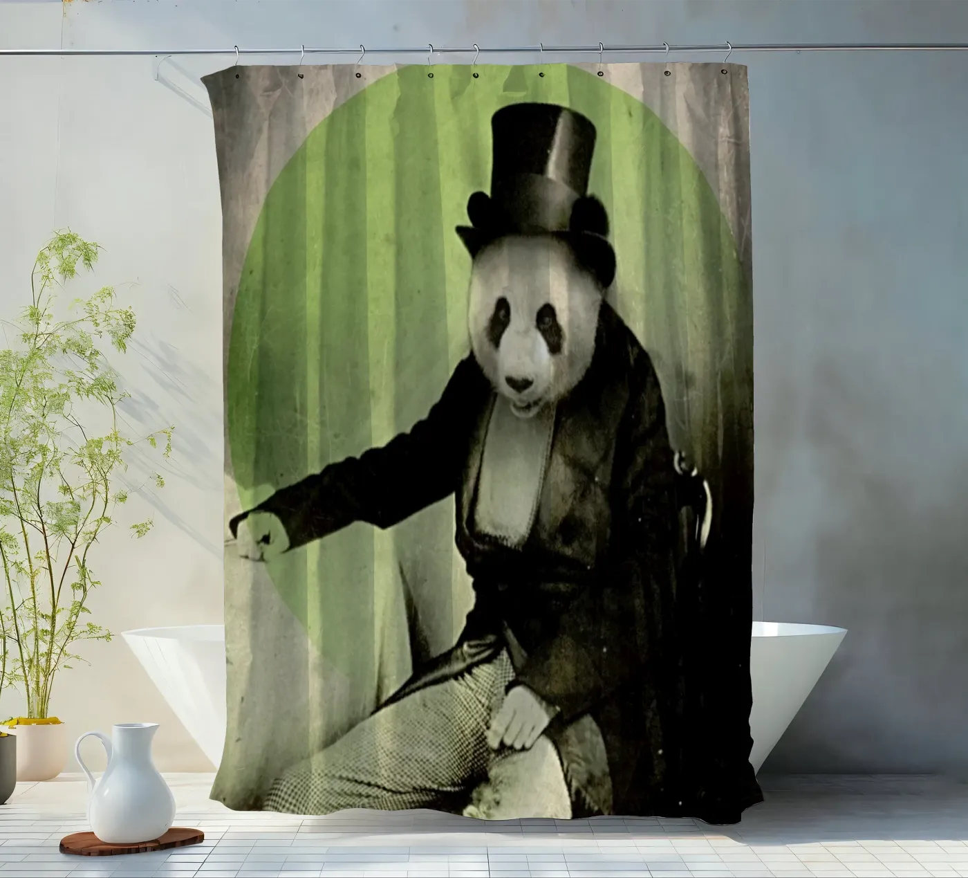 Proper Panda douchegordijn van Chase Kunz