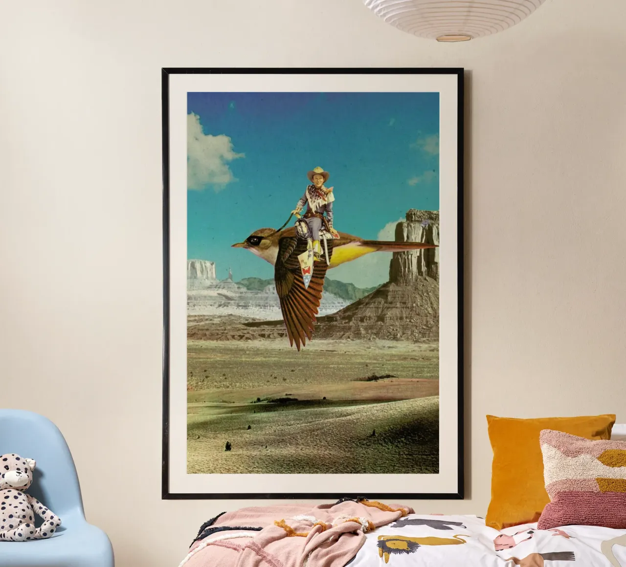 happy trails poster con telaio in plastica da Sammy Slabbinck