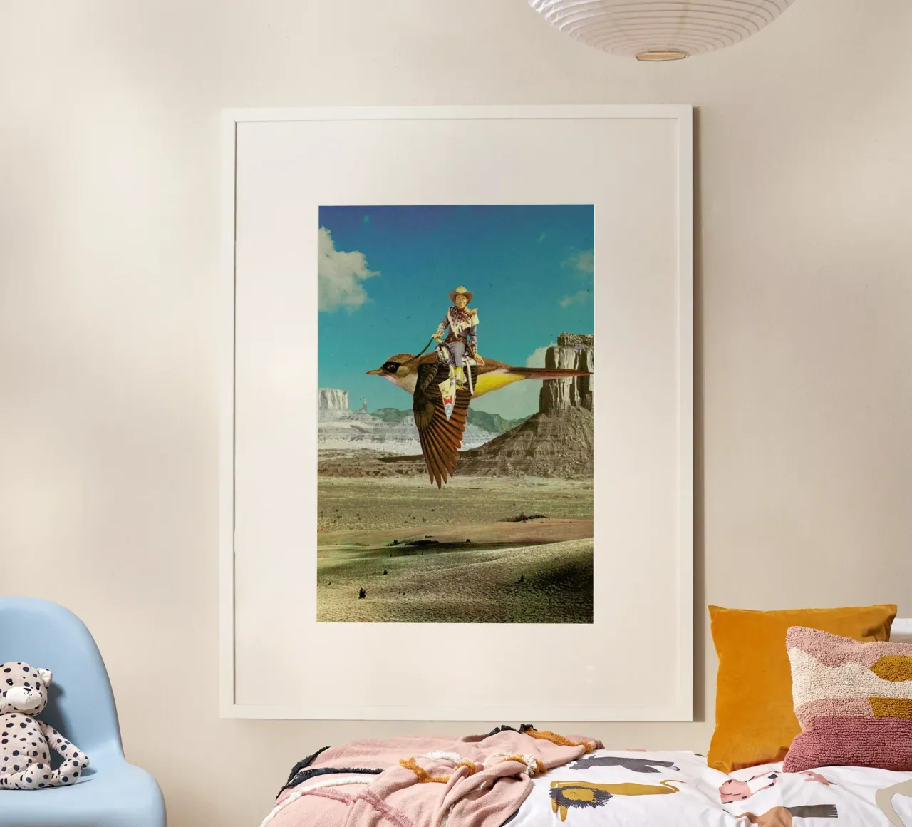 happy trails poster con telaio in plastica da Sammy Slabbinck