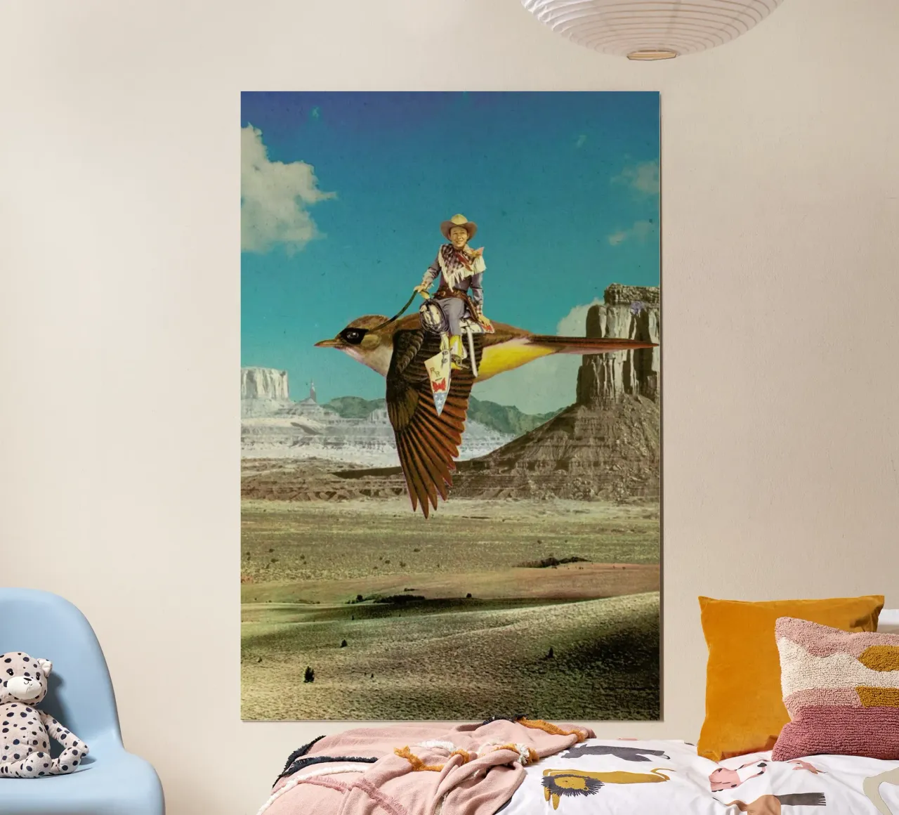 happy trails poster con telaio in plastica da Sammy Slabbinck