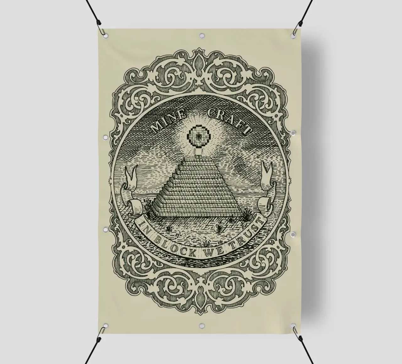 In Block We Trust telo in pvc da Florent Bodart