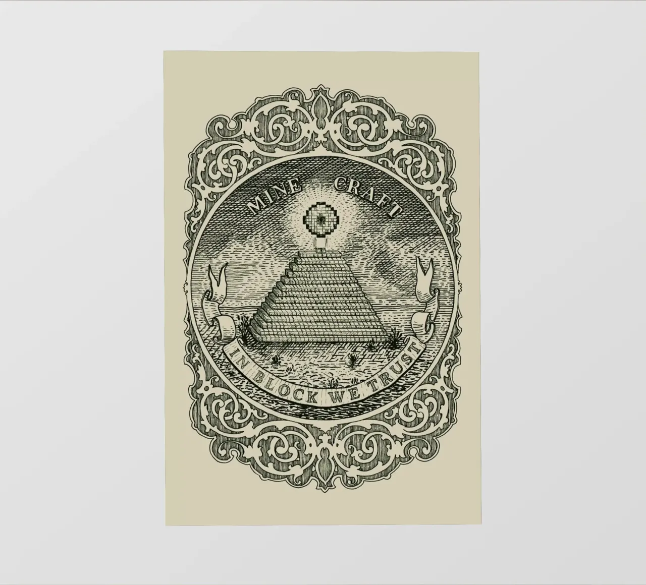 In Block We Trust telo in pvc da Florent Bodart