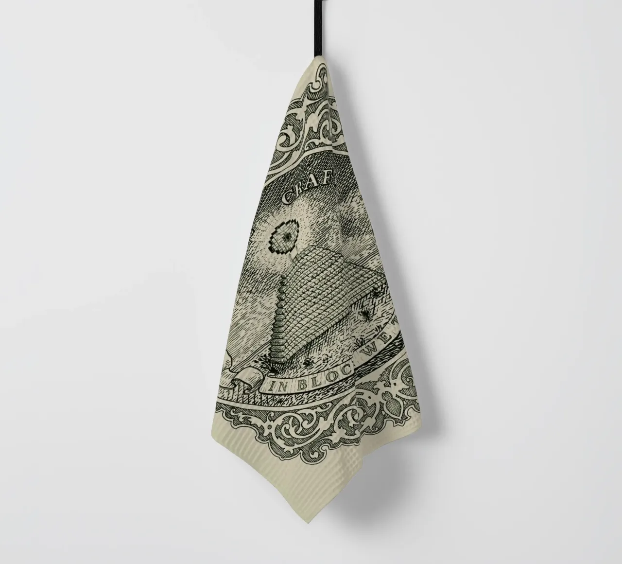 In Block We Trust canovaccio da cucina da Florent Bodart