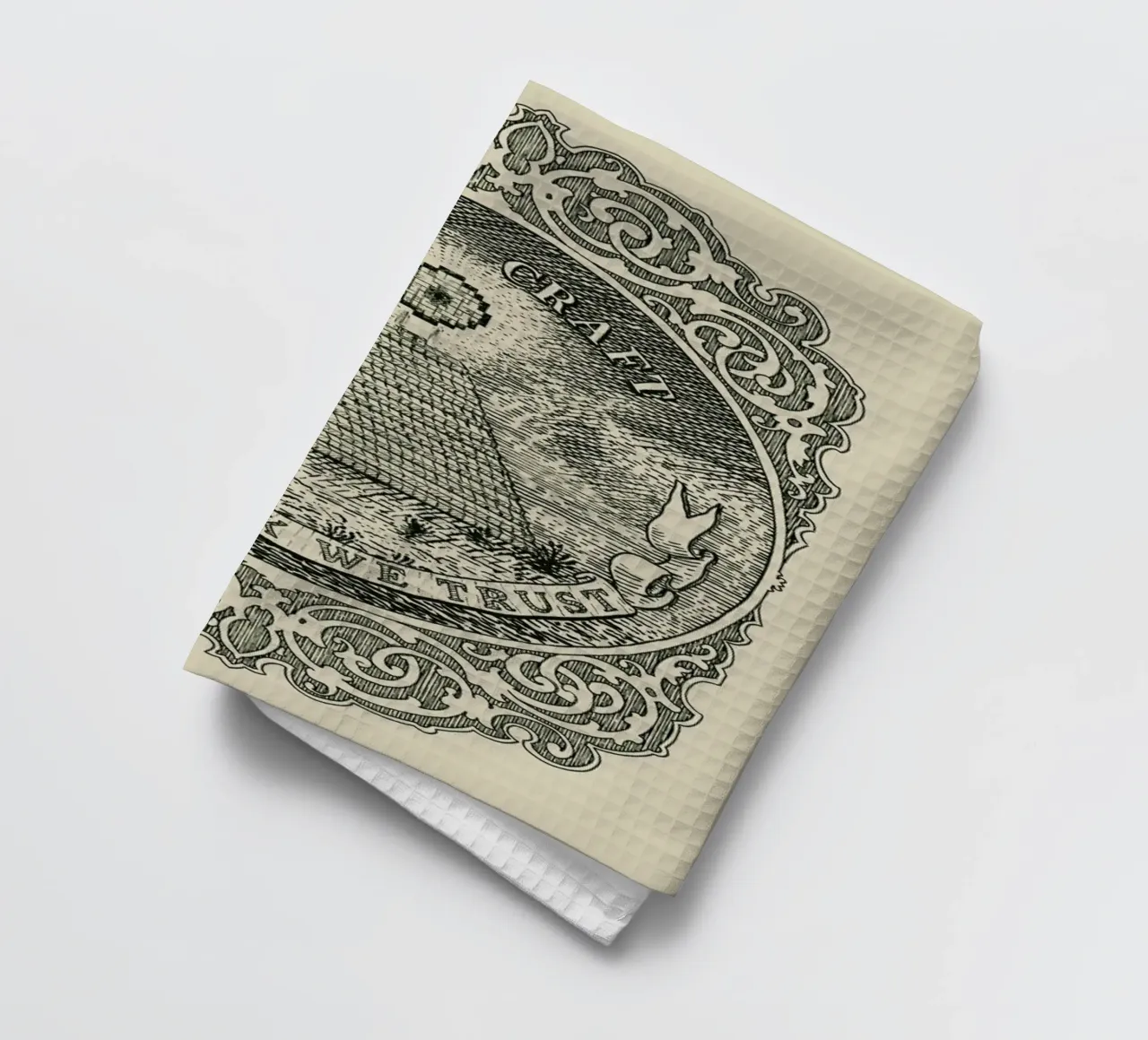 In Block We Trust canovaccio da cucina da Florent Bodart