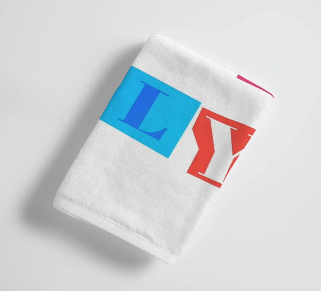 "Good Vibes Only" Cut-Out Collage - Retro Text Art towel by homdeco