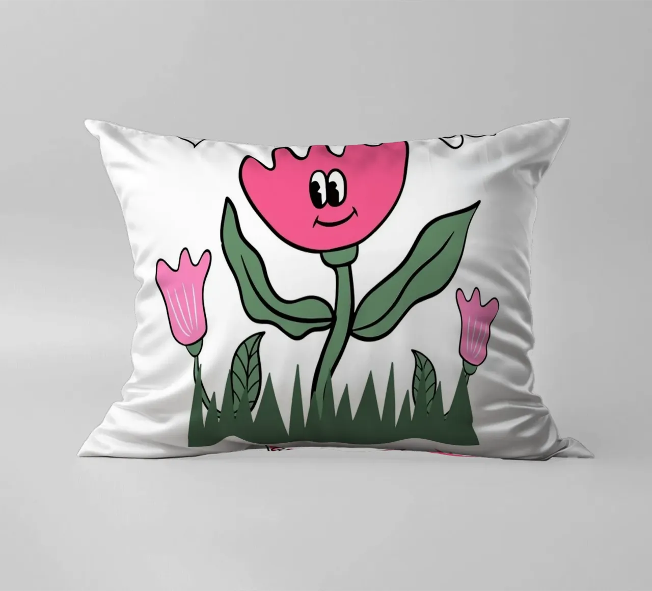 "Keep Going Keep Growing" - Stampa retro Flower Power cuscino da homdeco