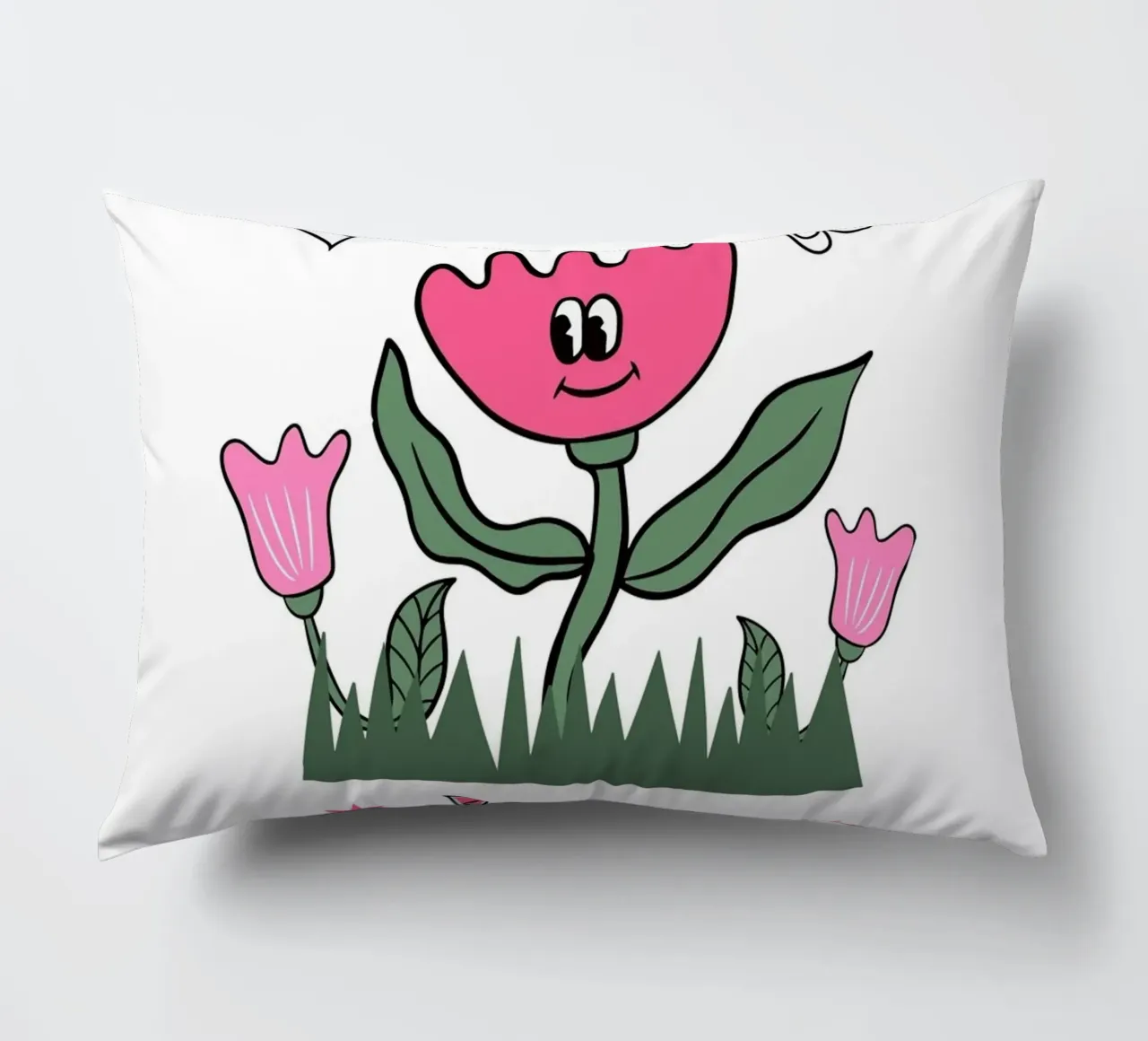 "Keep Going Keep Growing" - Stampa retro Flower Power cuscino da homdeco