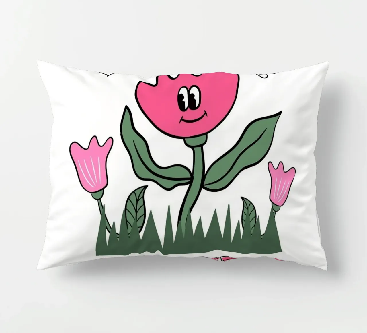 "Keep Going Keep Growing" - Stampa retro Flower Power cuscino da homdeco