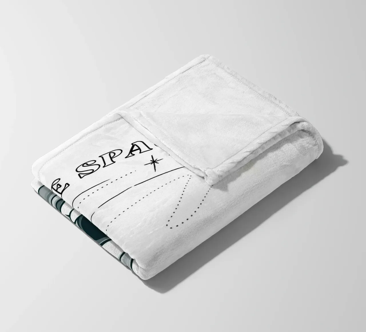 "Need Some Space" Astronaut Nap - Minimalist Print fleece blanket by homdeco