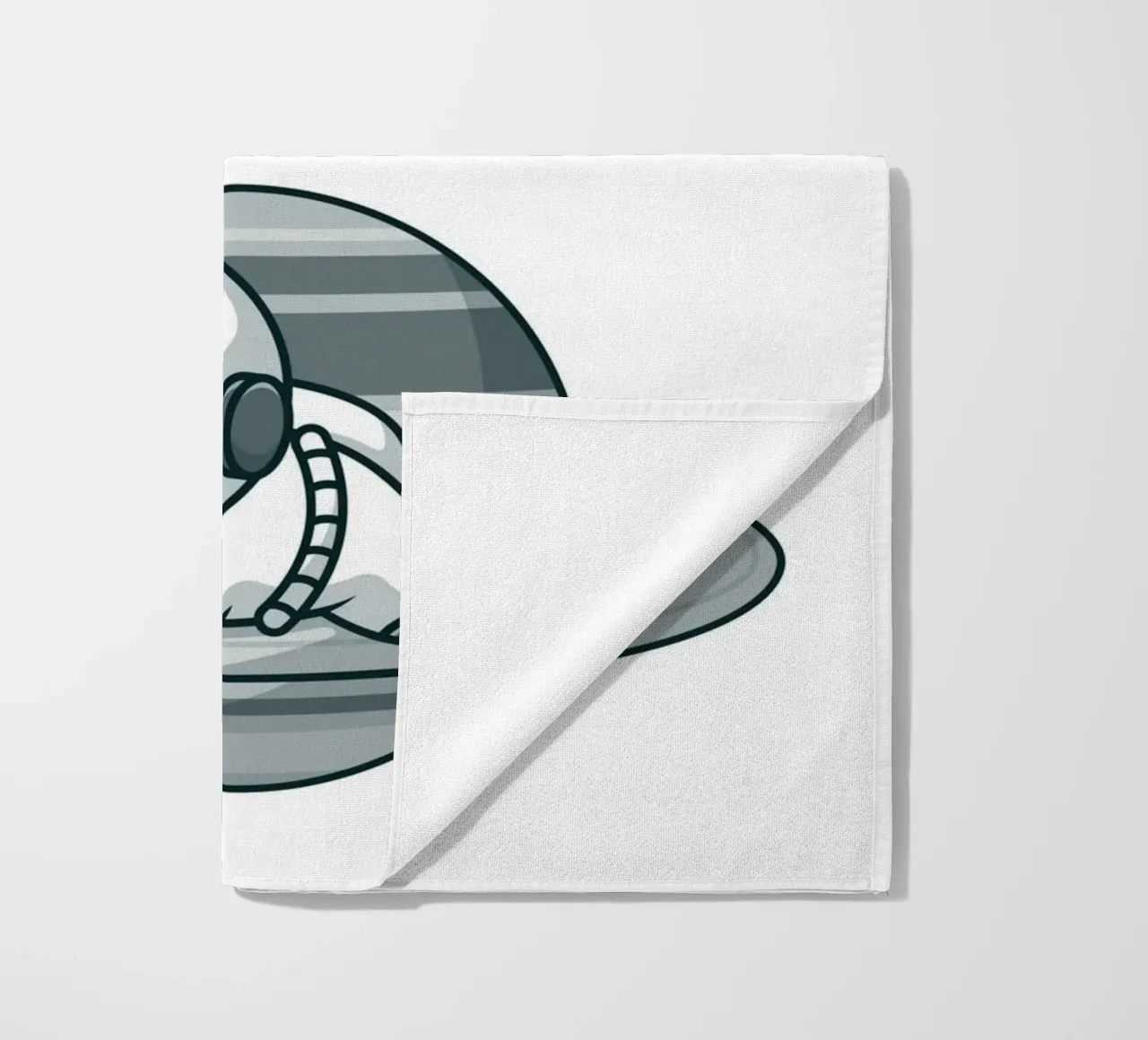"Need Some Space" Astronaut Nap - Minimalist Print beach towel by homdeco
