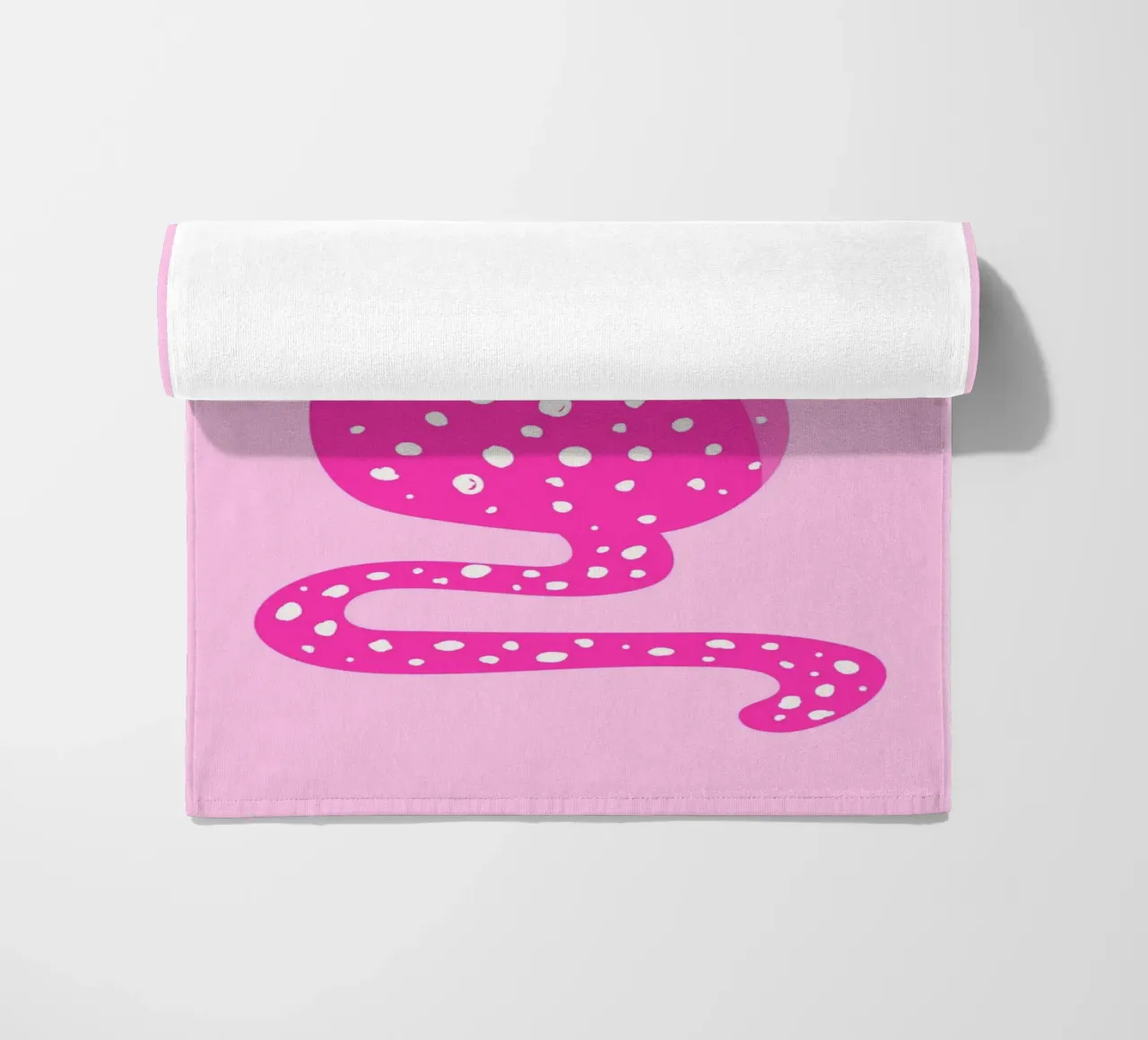 Leopardo rosa regale - Stampa pop art Corona d'oro telo mare da homdeco