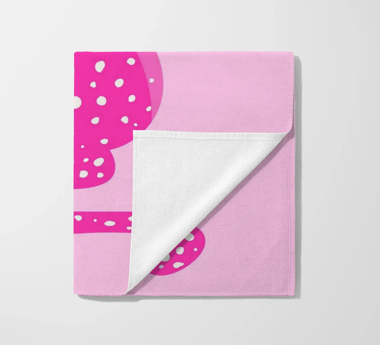Leopardo rosa regale - Stampa pop art Corona d'oro telo mare da homdeco