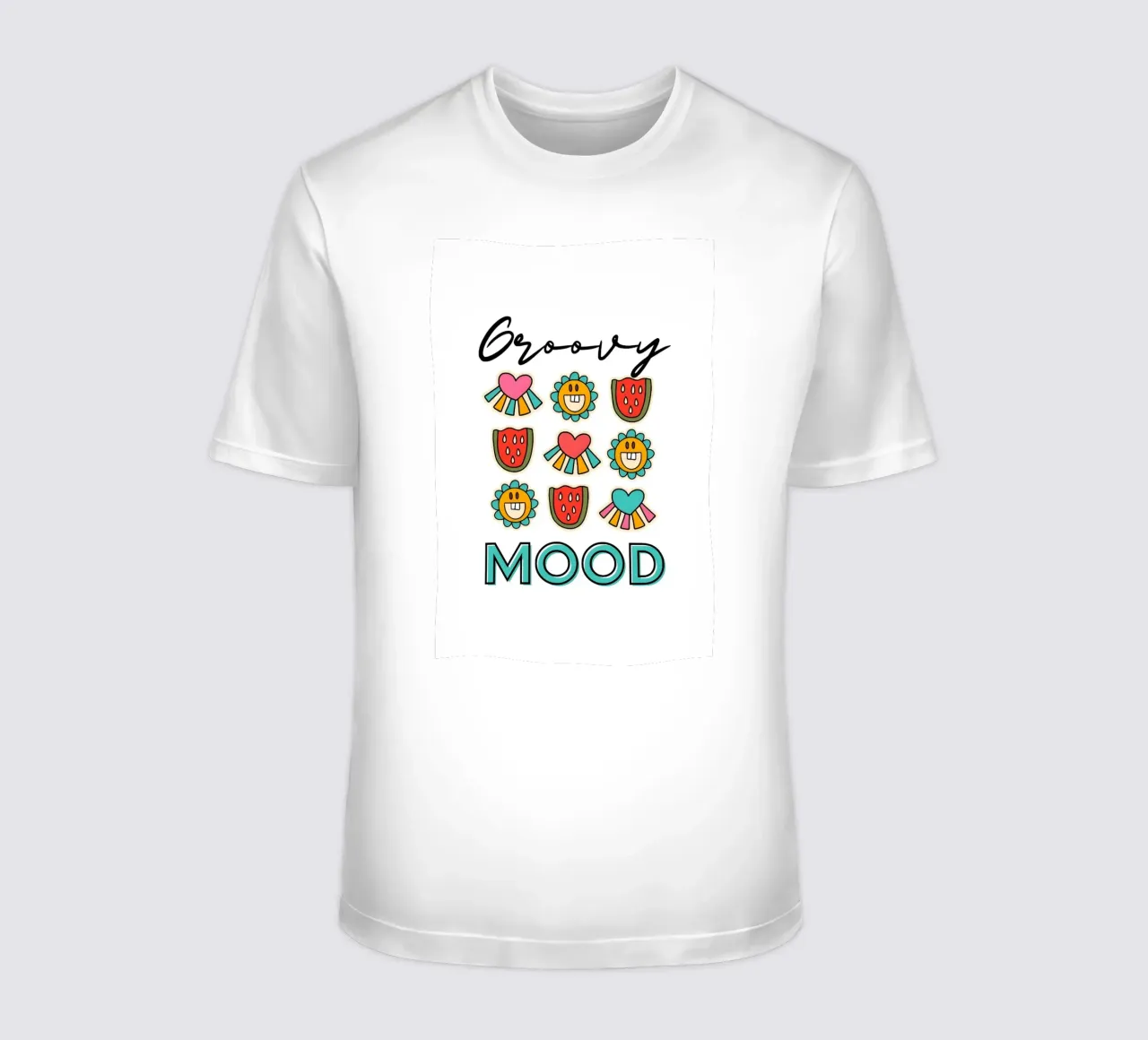 Groovy Mood - Retro Summer Pop Art Print t-shirt de homdeco