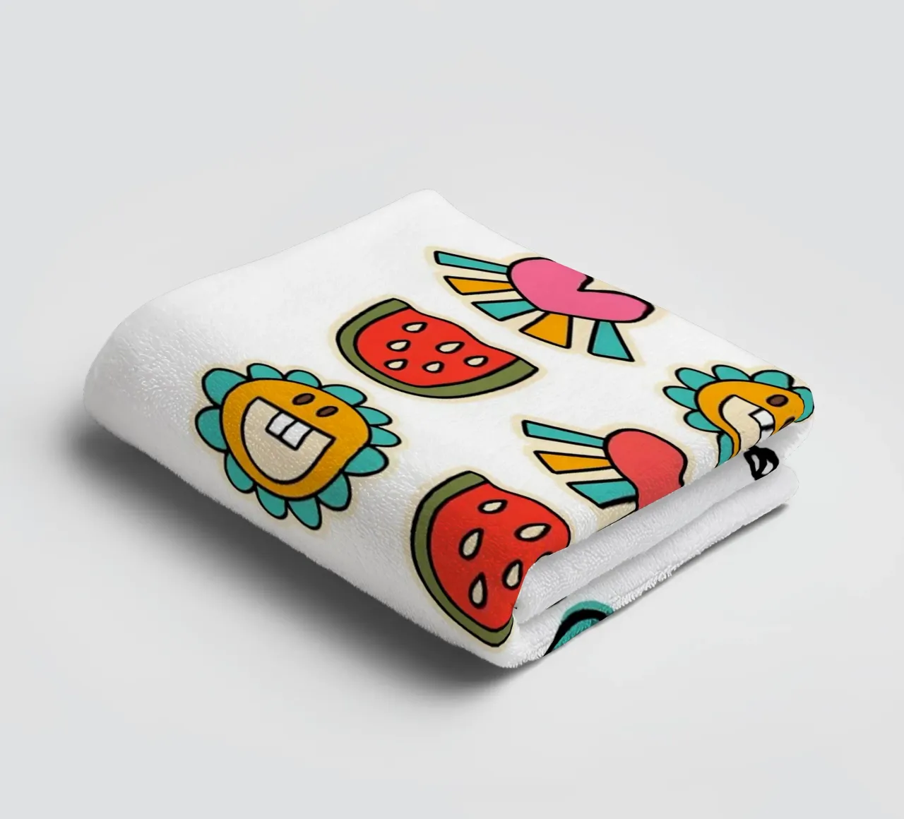 Groovy Mood - Retro Summer Pop Art Print serviette de bain de homdeco