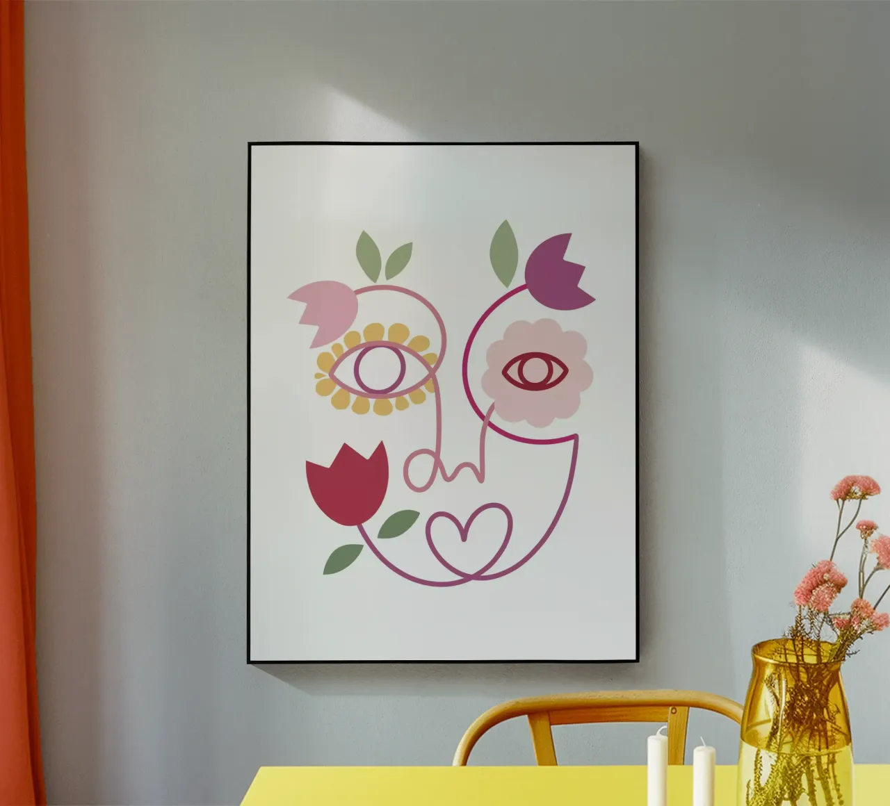 Bloom 2 acrylic glass by Shatha Al Dafai