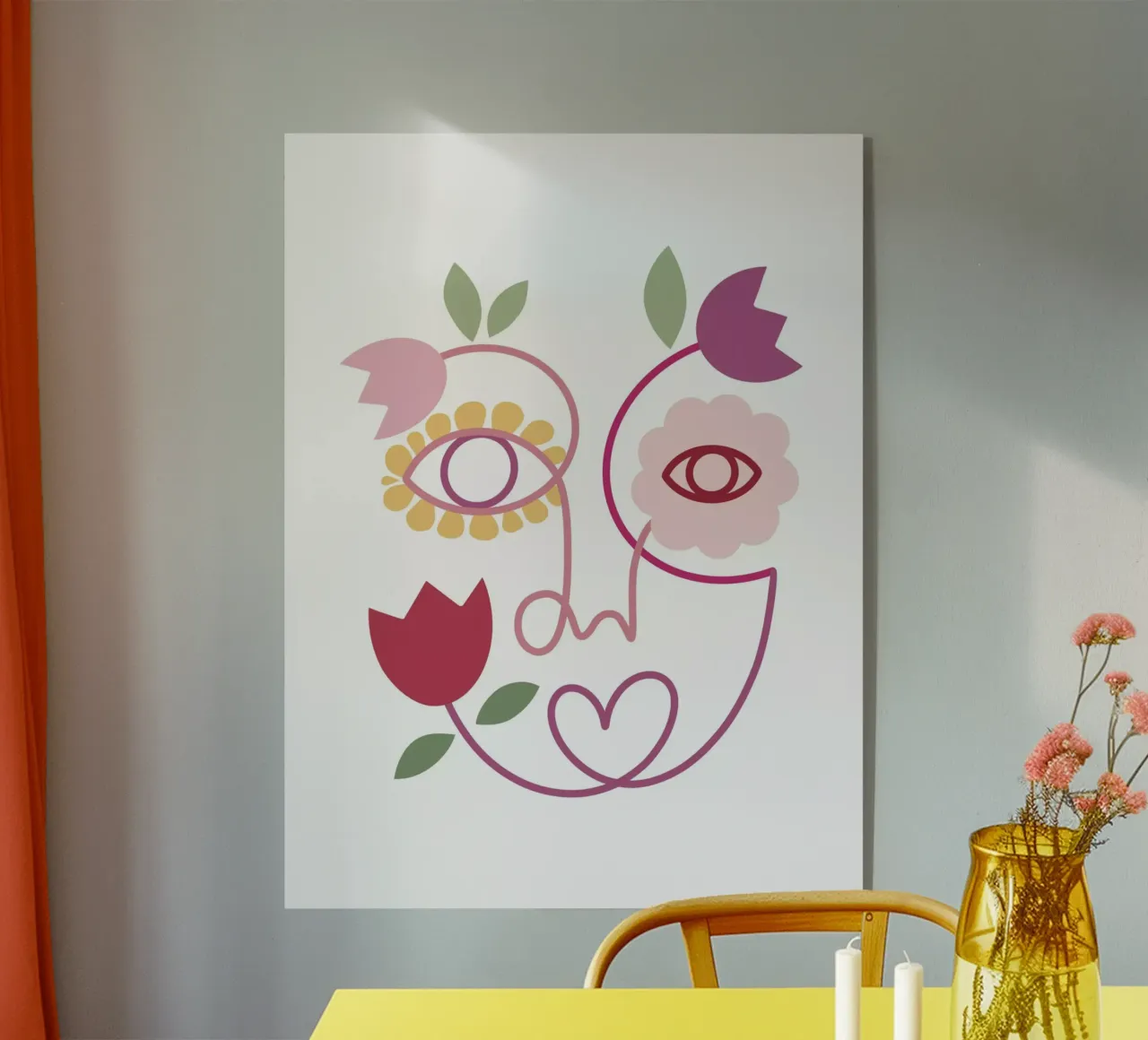 Bloom 2 acrylic glass by Shatha Al Dafai