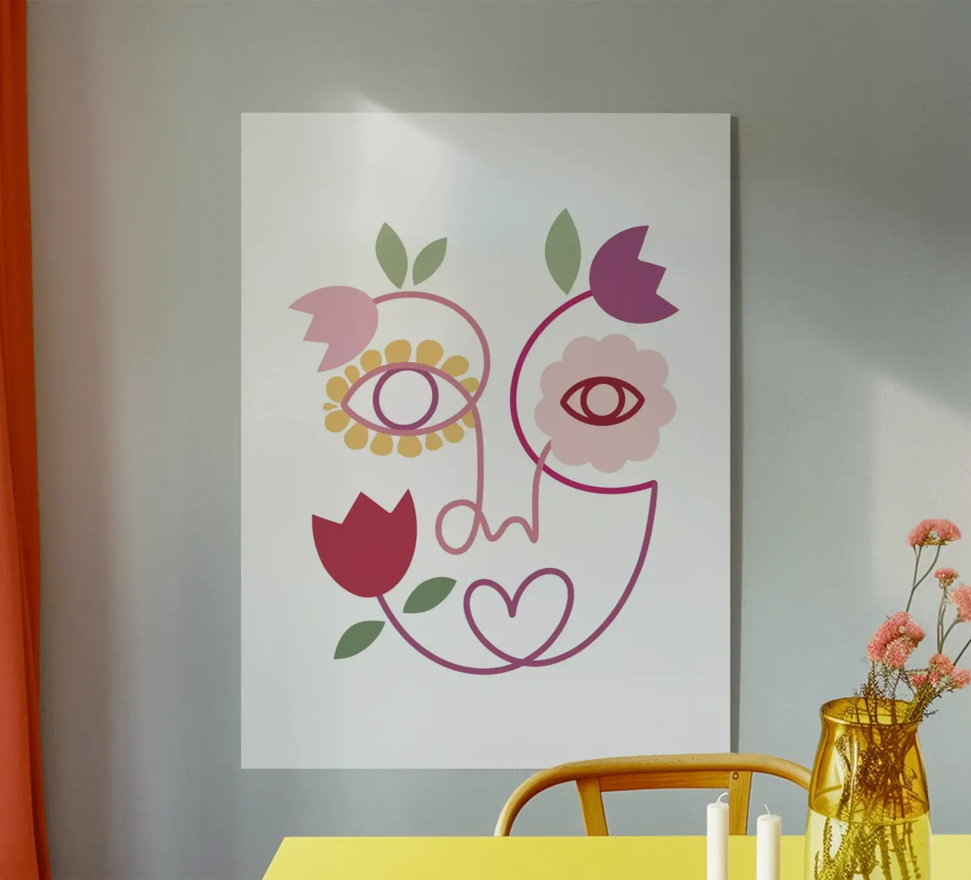 Bloom 2 Acryl-Glas von Shatha Al Dafai