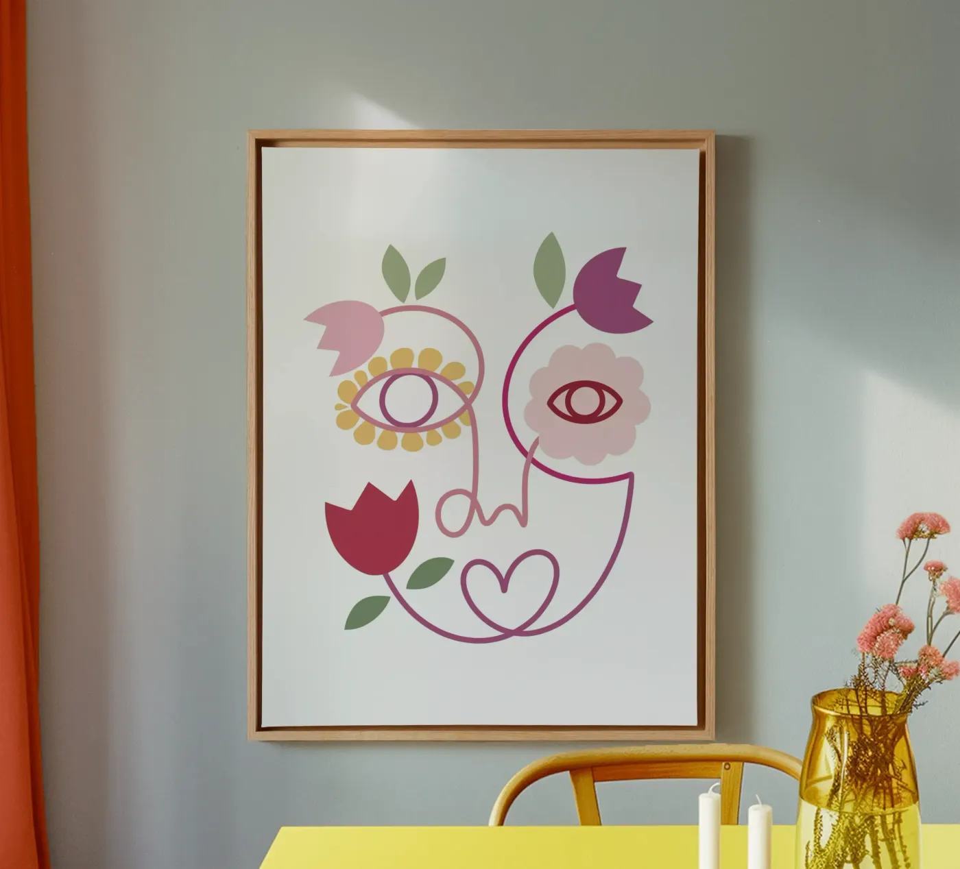 Bloom 2 canvas by Shatha Al Dafai