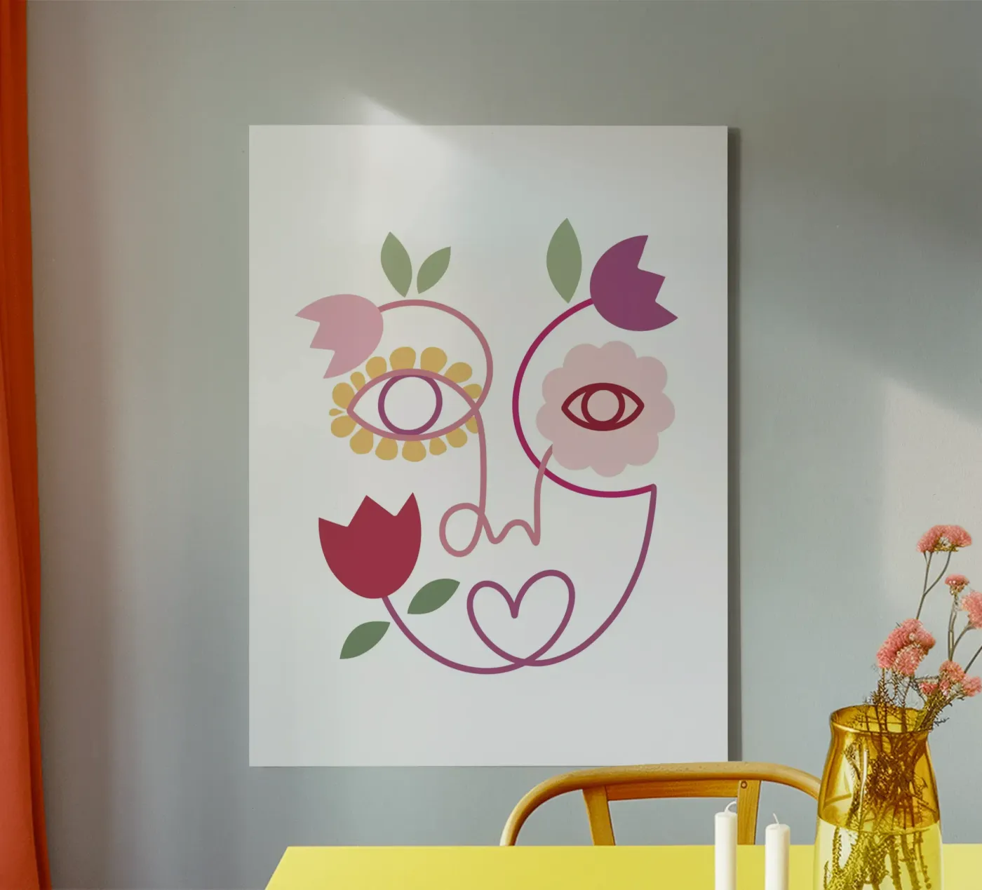 Bloom 2 Leinwand von Shatha Al Dafai