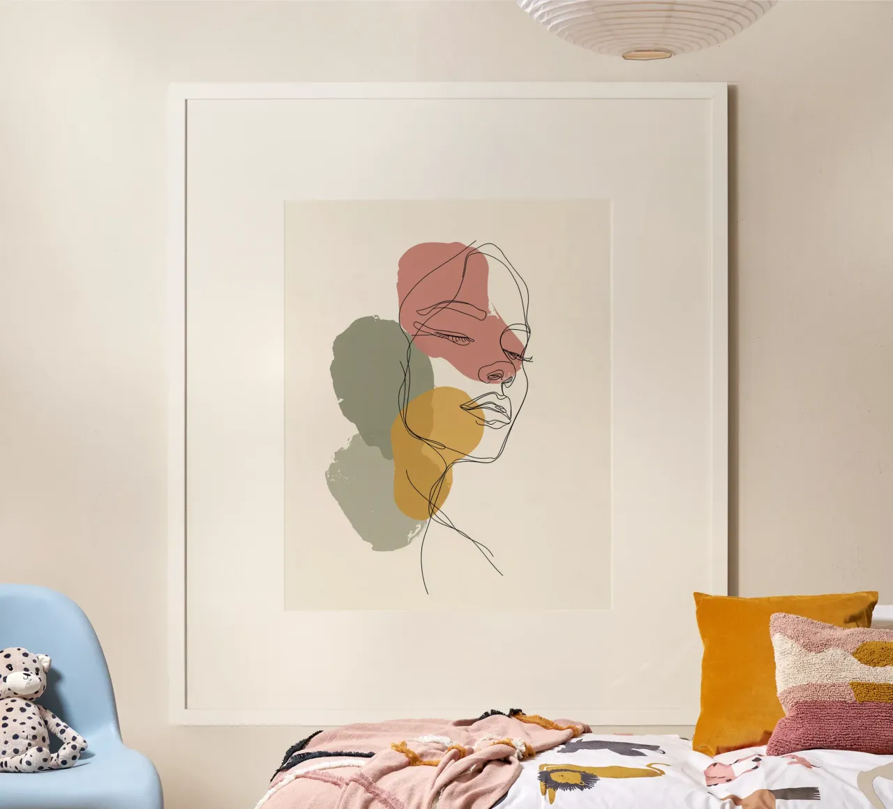 Feminine Line Artwork | Graceful Abstract creative Artwork poster by Kaji