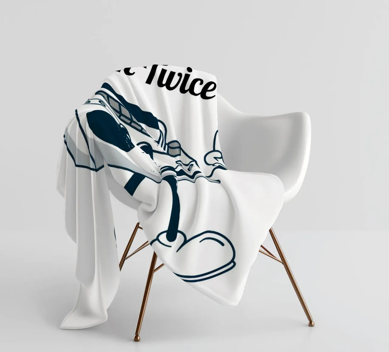 "If It's Nice Play It Twice" - Retro Boombox Art fleece blanket by homdeco