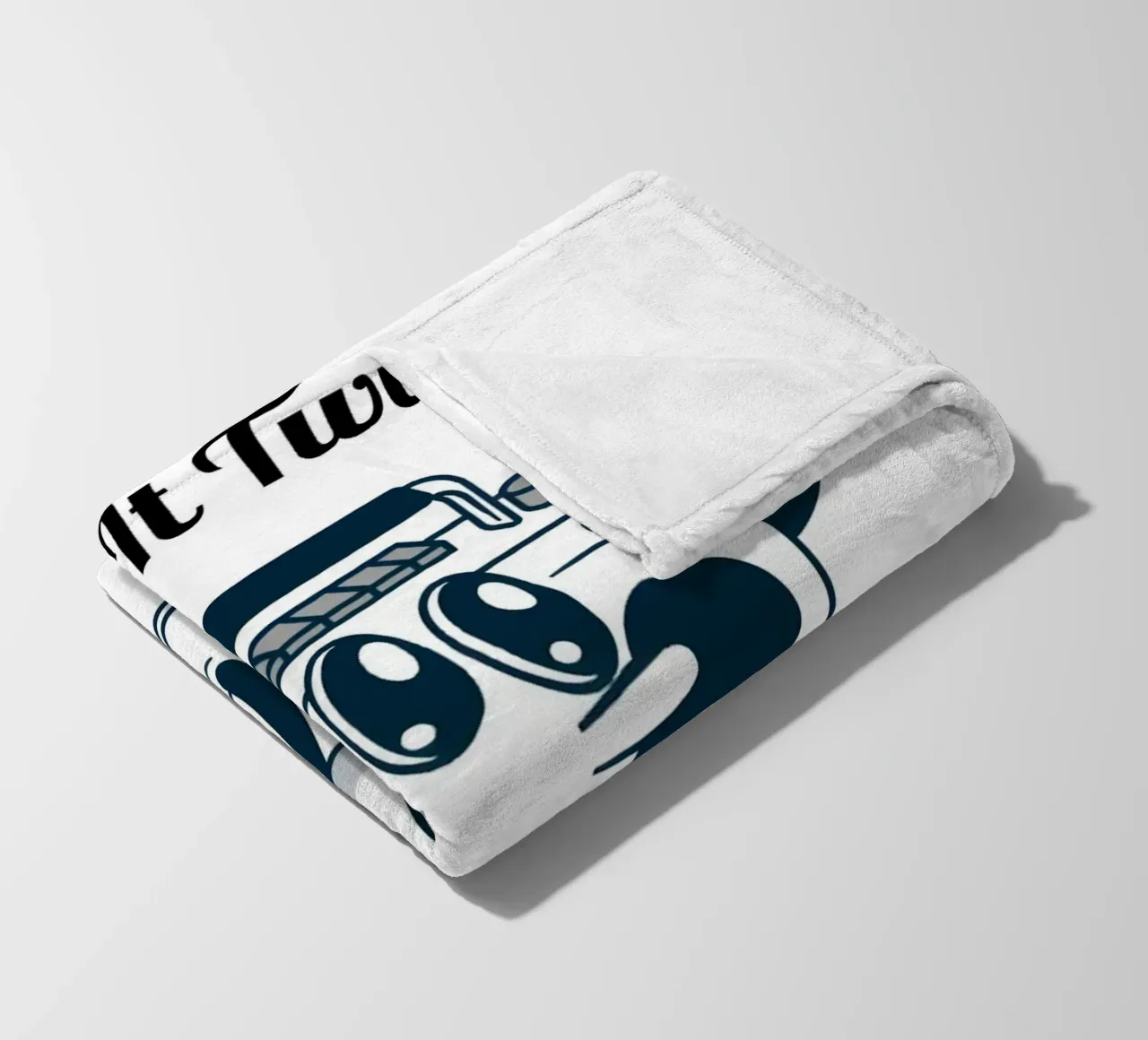 "If It's Nice Play It Twice" - Retro Boombox Art fleece blanket by homdeco