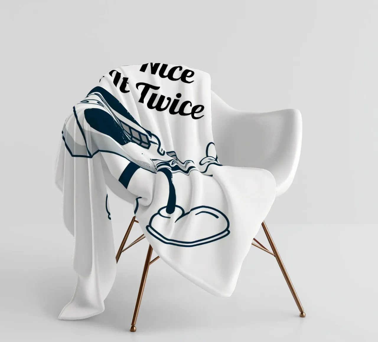 "If It's Nice Play It Twice" - Retro Boombox Art fleece blanket by homdeco