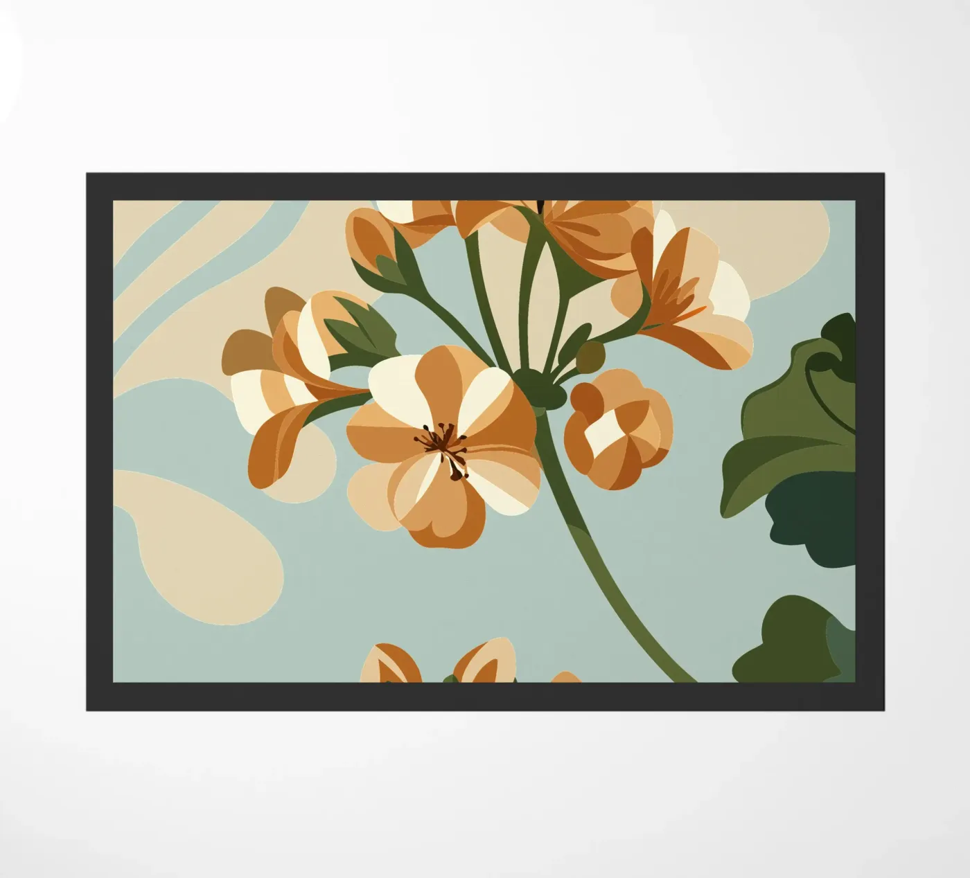 Geranium Bloem deurmat van HAPPY SHOP