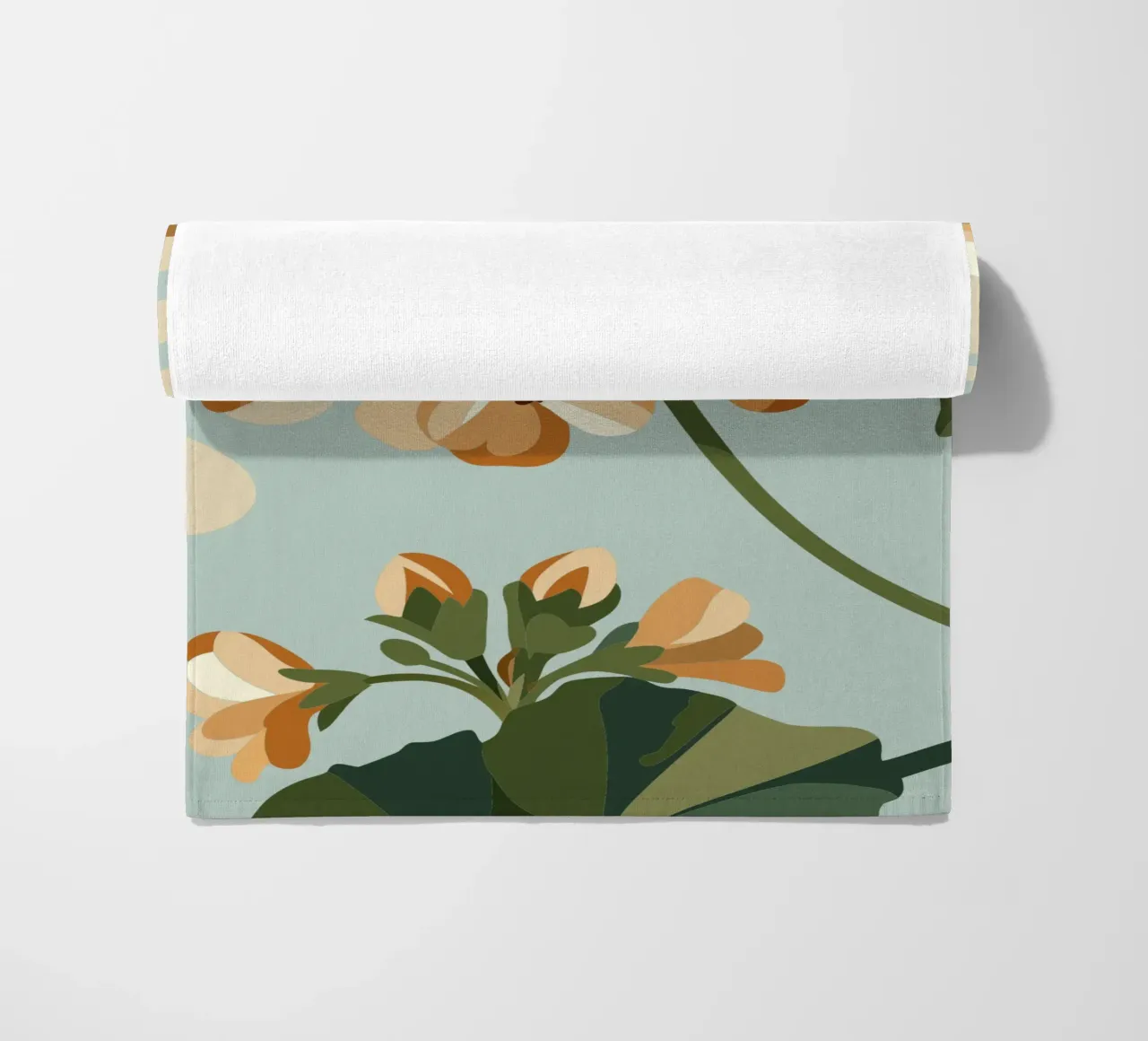 Geranium Flower beach towel by HAPPY SHOP