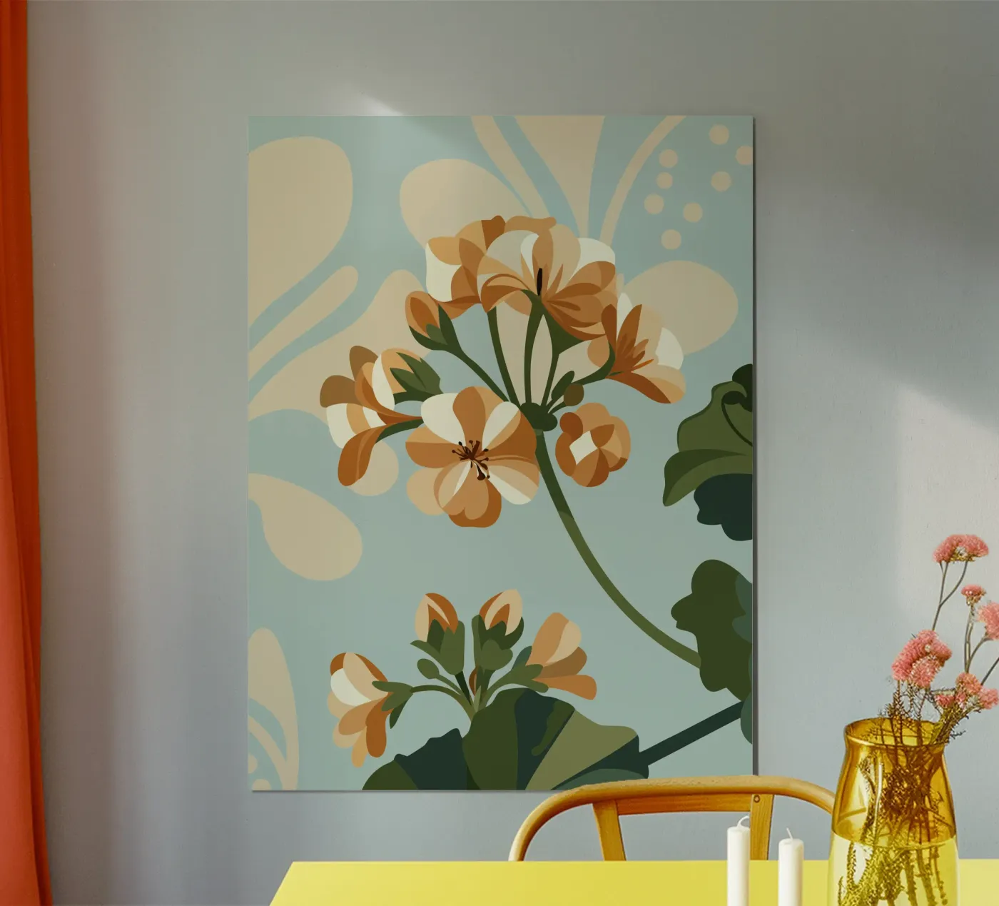 Geranium Flower poster by HAPPY SHOP