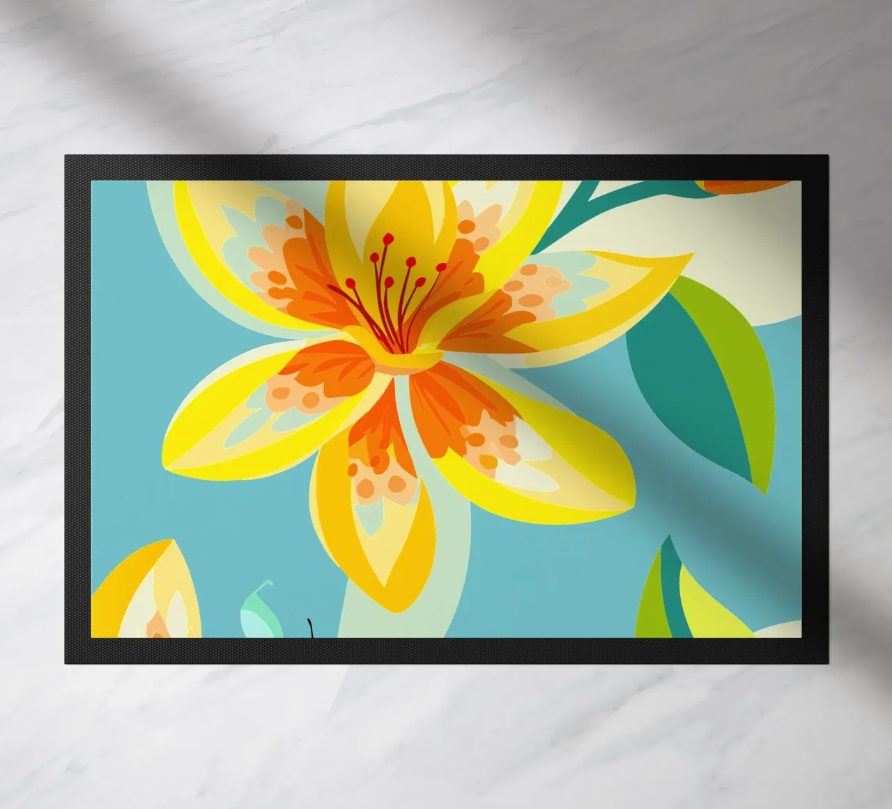 Cananga Flower doormat by HAPPY SHOP