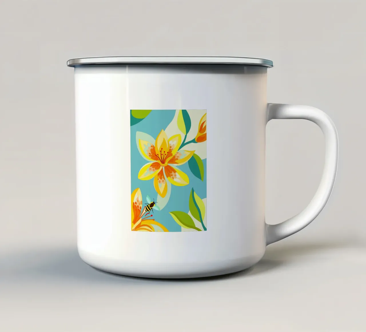 Fiore di Cananga tazza in smalto da HAPPY SHOP