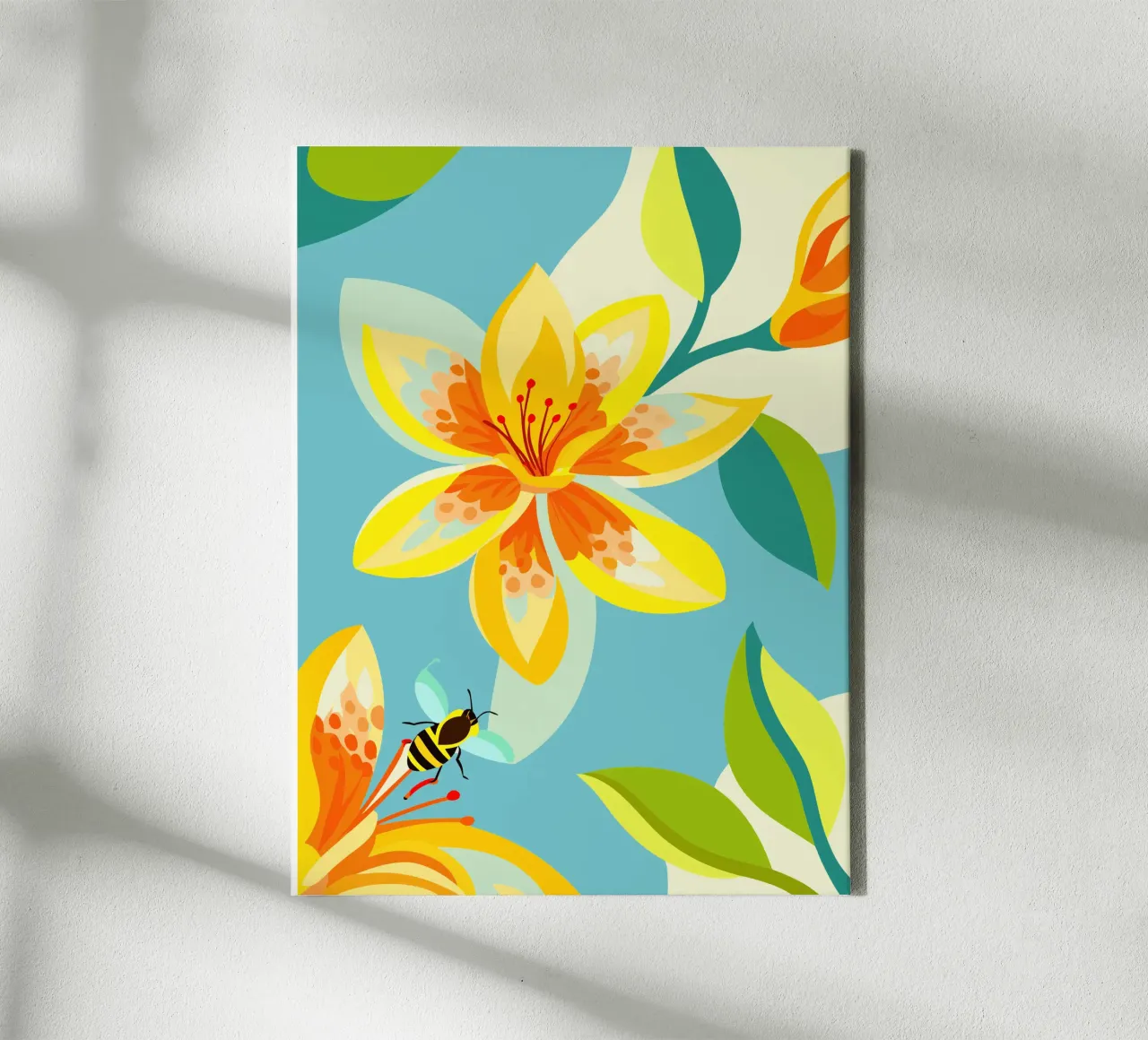 Fiore di Cananga tela con Cornice a cassetta da HAPPY SHOP