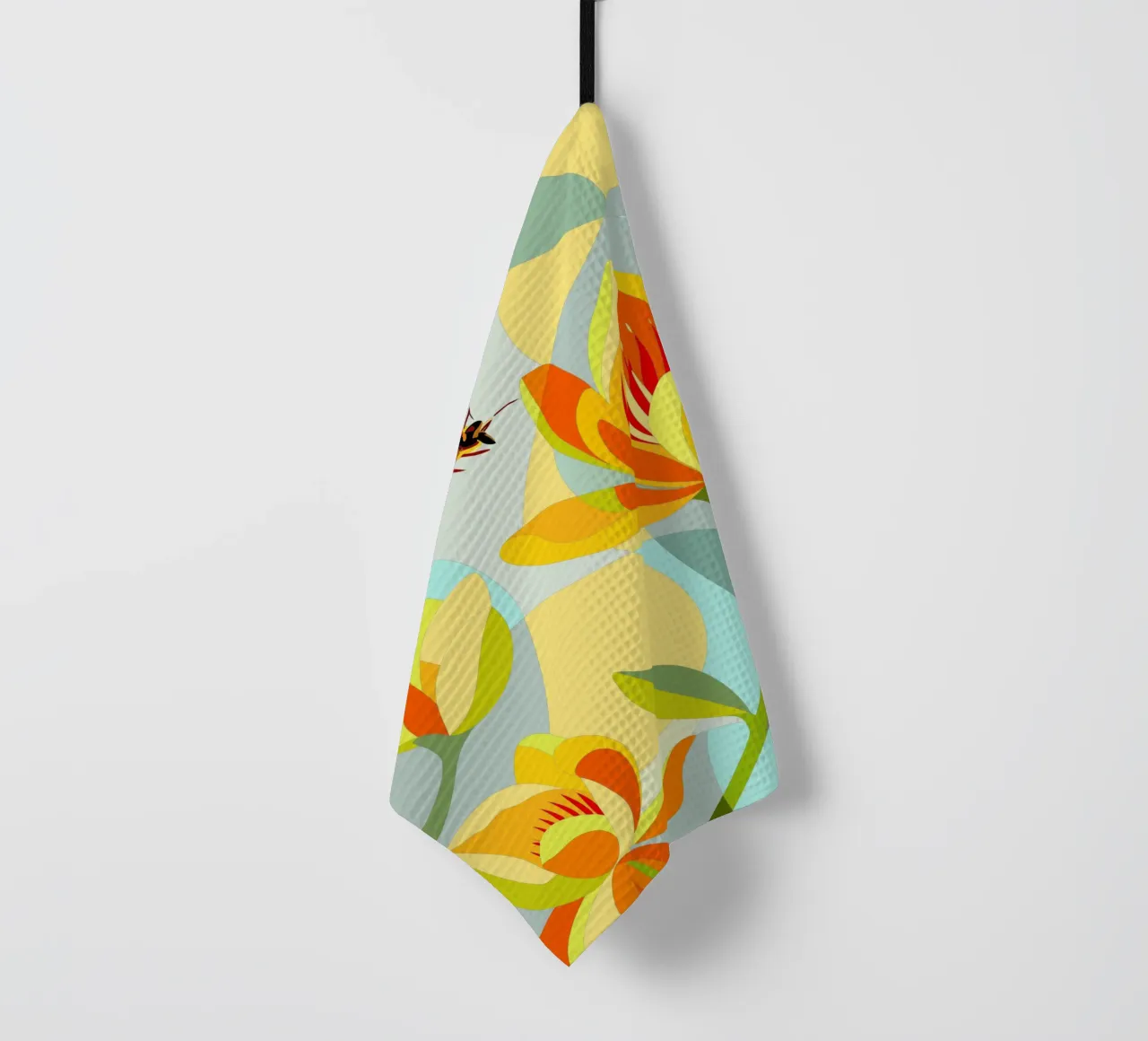 Cananga Flower tea towel by HAPPY SHOP