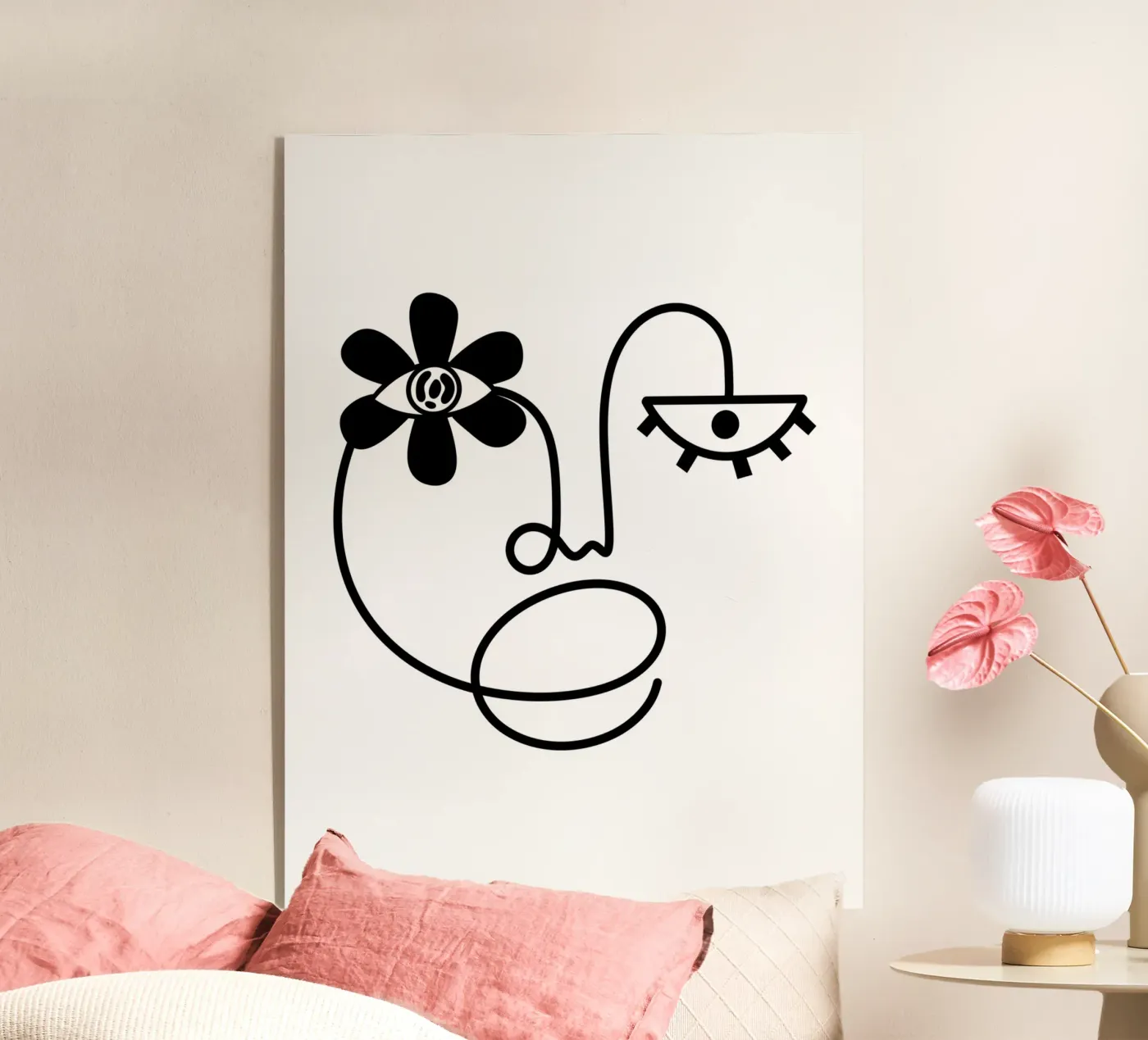 Eye Bloom 2 acryl van Shatha Al Dafai