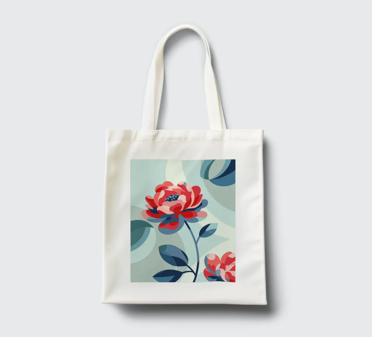 Peonie borsa in juta da HAPPY SHOP